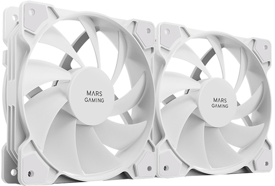 Picture of Mars Gaming MFPROX2W 2x 120mm PC Case Fan