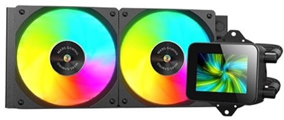 Attēls no Mars Gaming MLVISION240 Liquid Cooling System with 360º LCD / TDP up to 500W