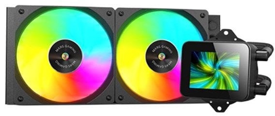 Picture of Mars Gaming MLVISION240 Liquid Cooling System with 360º LCD / TDP up to 500W