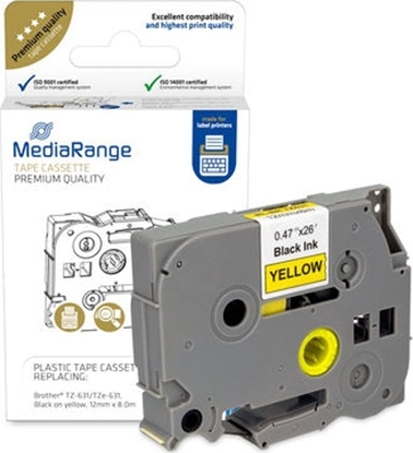 Attēls no Mediarange Schriftbandka. Brother TZ-631/TZe-631 12mm schwar