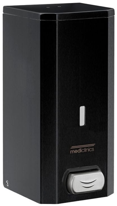 Изображение MEDICLINICS DJ0031B Muilo Dozatorius, Nerdijantis Plienas, Juoda Epoksidin, 1,5 L,