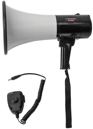 Picture of Megafon Nedis 1500m Nagrywanie 120dB Czarny/Biay/Uszkodzone opakowanie