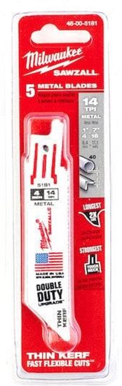 Изображение MILWAUKEE BRZESZCZOT S BIMETAL 100mm/14T /5szt.