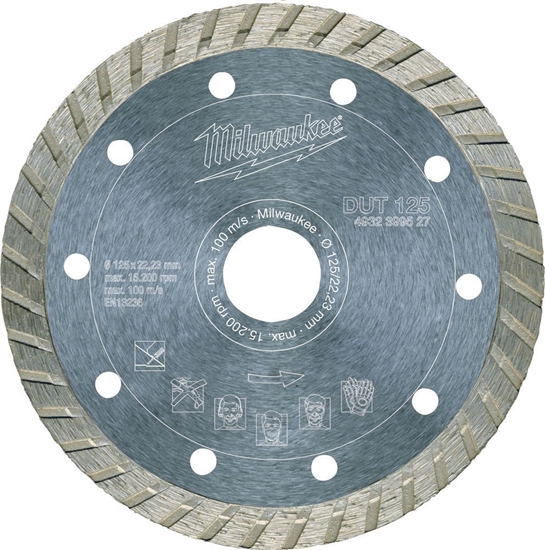Picture of Dimanta griešanas disks Milwaukee DUT 4932399527; 125x22,2 mm