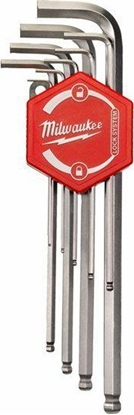 Attēls no Seškanšu atslēgu komplekts Milwaukee 4932492399; HEX; 1,5-10 mm; 9 gab.