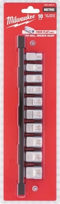 Picture of Milwaukee MILWAUKEE ZESTAW NASADEK 10 szt. 3/8" METRYCZNE