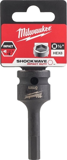 Изображение Uzgriežņu galviņa ar uzgali Milwaukee 4932478065; 1/2''; 67 mm; HEX8