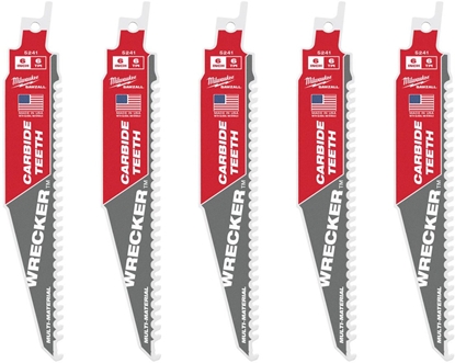 Attēls no Zobenzāģa asmeņi Milwaukee 48475541; 150 mm; 6 TPI; 5 gab.