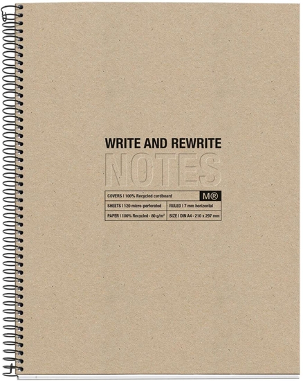Picture of Miquelrius Notizblock SCHWARZ Recycle A4 80 Blatt