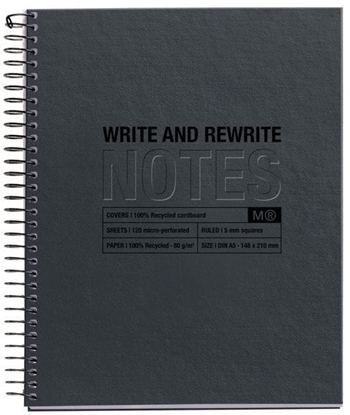 Picture of Miquelrius Notizblock SCHWARZ Recycle A5 80 Blatt