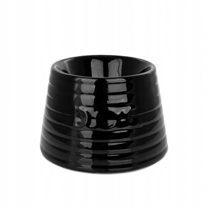 Attēls no Miska, dla psa, rasy dugouche, czarna, ceramiczna, 13x11x10 cm