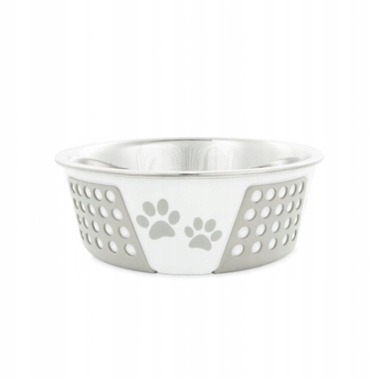 Picture of Miska, dla psa, szara, nadruk apa, stal nierdzewna, antypolizgowa,17cm, 900ml