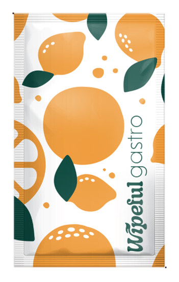 Изображение Mitrās salvetes WIPEFUL Gastro Citronu/Colour, 6x10cm, 1000gab