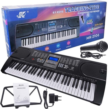 Attēls no MK MK 2106 keyboard pianino 61 klawiszy z mikrofonem