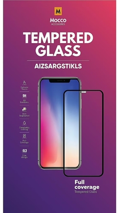 Attēls no Mocco Full Face / Full Glue Tempered Glass Full Coveraged with Frame Apple iPhone 13 Pro Max Black