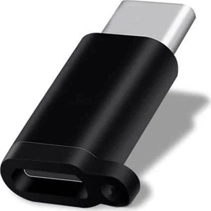 Attēls no Mocco Universal Adapter Micro USB to USB Type-C Connection Black (OEM)