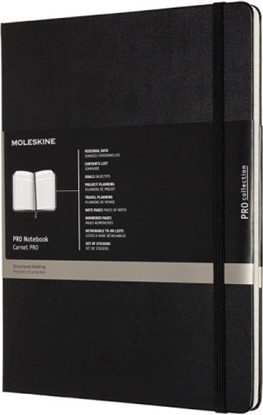 Изображение Moleskine Notes MOLESKINE PROFESSIONAL XL (19x25 cm), twarda oprawa, 192 strony, czarny