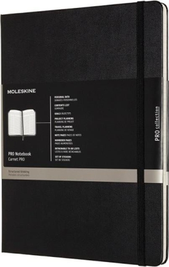 Изображение Moleskine Notes MOLESKINE PROFESSIONAL XL (19x25 cm), twarda oprawa, 192 strony, czarny