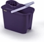 Picture of Mop NPC Polska Mery Prostoktne wiadro 14 l na kókach z wyciskaczem fioletowe