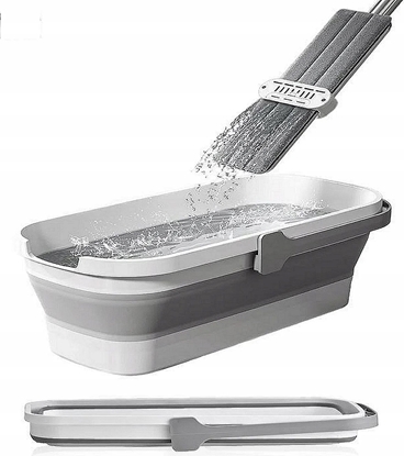 Picture of Mop Promis MOP z WYCISKACZEM z WIADREM SKADANYM ULTRAMOP Promis 4 w 1 PASKI OBROTOWY MS104