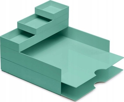 Изображение Moxom Zestaw pojemników MOXOM Modular Desk Set, 320x260x60mm, 5 szt., turkusowy