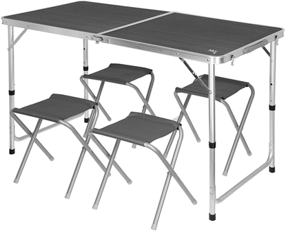 Picture of NC1633 STÓ I KRZESA ZESTAW CIEMNO SZARY NILS CAMP