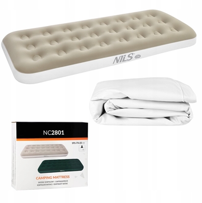 Изображение NC2801 MATERAC TURYSTYCZNY DMUCHANY 191X73X22 CM BEOWY NILS CAMP