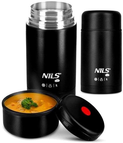 Изображение NC3802 TERMOS OBIADOWY 1000ML CZARNY NILS CAMP
