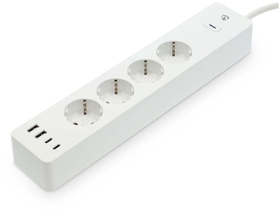 Picture of Nedis SmartLife WIFIP313FWT smart extension cord, 16 A, 3680 W