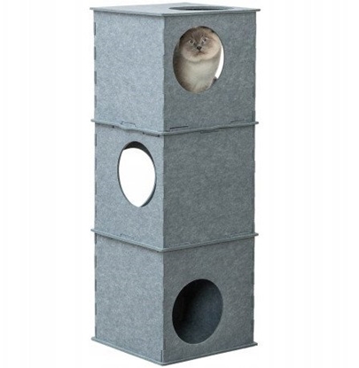 Picture of Nele, wiea, dla kota, filc, szara, 38 x 105 x 38cm