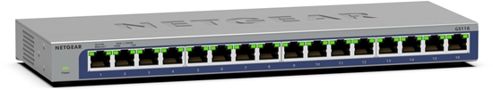 Picture of NETGEAR GS116v3 - Switch - unmanaged - 16 x 10/100/1000 - Desktop, wandmontierbar