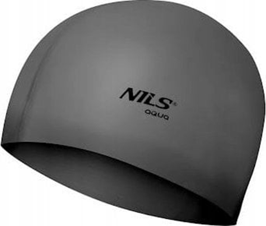 Изображение Nils Extreme NQC JEDNOKOLOROWY SL02 CIEMNOSZARY CZEPEK SILIKONOWY NILS AQUA