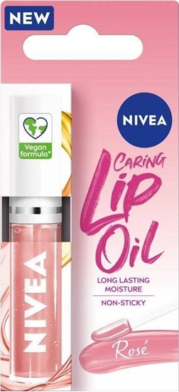 Picture of Nivea Caring Lip Oil pielgnujcy olejek do ust Rose 5.5 ml