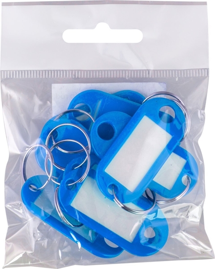 Изображение Nøglering PET 10stk Blå