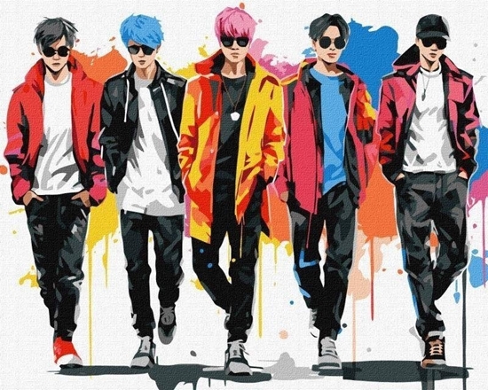 Picture of Norimpex Malowanie po numerach - Zespó muzyczny 40x50cm