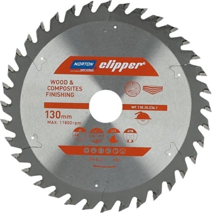 Picture of Norton NORTON PIA TARCZOWA 130mm x 20mm x 36z DREWNO I KOMPOZYTY ATB (2,6 / 1,6)