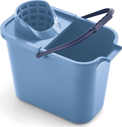Attēls no NPC Polska Mery Prostoktne wiadro 14 l z wyciskaczem niebieskie