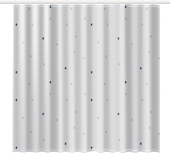 Изображение NPC Polska Rayen Zasona prysznicowa 180x200 cm szara