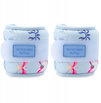 Attēls no Obcienia na kostki i nadgarstki 2x 0,5 kg Spokey THE BLOOM FORM