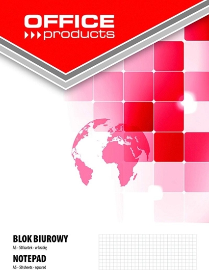 Picture of Office Products Blok techniczny A5 50k biay