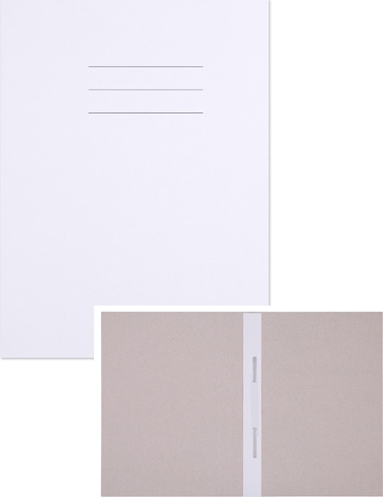 Picture of Office Products Skoroszyt Budget, karton, z listw, nadruk, A4, 250gsm, biay