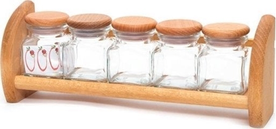 Picture of Okko Okko Spices Cruet Kit With Shelf 002701 5 Pc