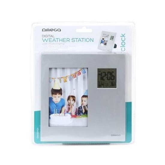 Picture of OMEGA Digital Wheather Station with Photo Frame Silver