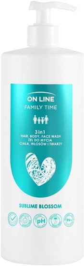 Picture of ON LINE Family Time el do mycia ciaa ,wosów i twarzy 3w1 - Sublime Blossom  850 ml