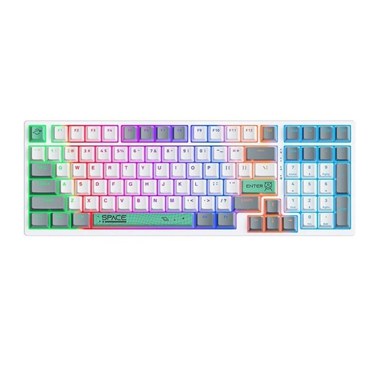 Изображение ONIKUMA ONIKUMA G38 98 Keys USB Wired Mechanical Keyboard White