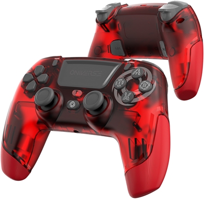 Picture of Oniverse Revolt v2 wireless game controller, Mars Red, PS4