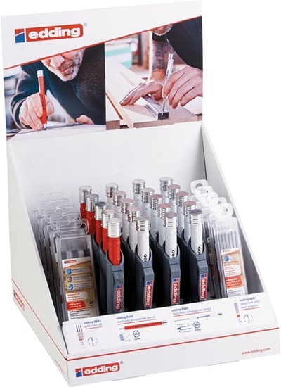 Picture of Oówek budowlany e-8880 + oówek stolarski e-8890 EDDING, 30 szt., display