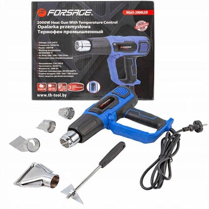 Attēls no Opalarka elektryczna z dyszami (230V, 50/60Hz, 2000W, 60/350/600stopni, 50/300/500l/min)