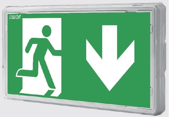 Изображение Oprawa EXIT S LED IP65 1W 1h dwuzadaniowa PT biaa