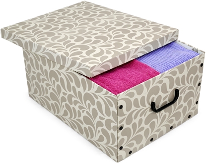 Изображение ORDINETT Kaste kartona 49x39x25cm Big Box Goccia asorti  zila/gaisi peleka/bordo 8004226010401